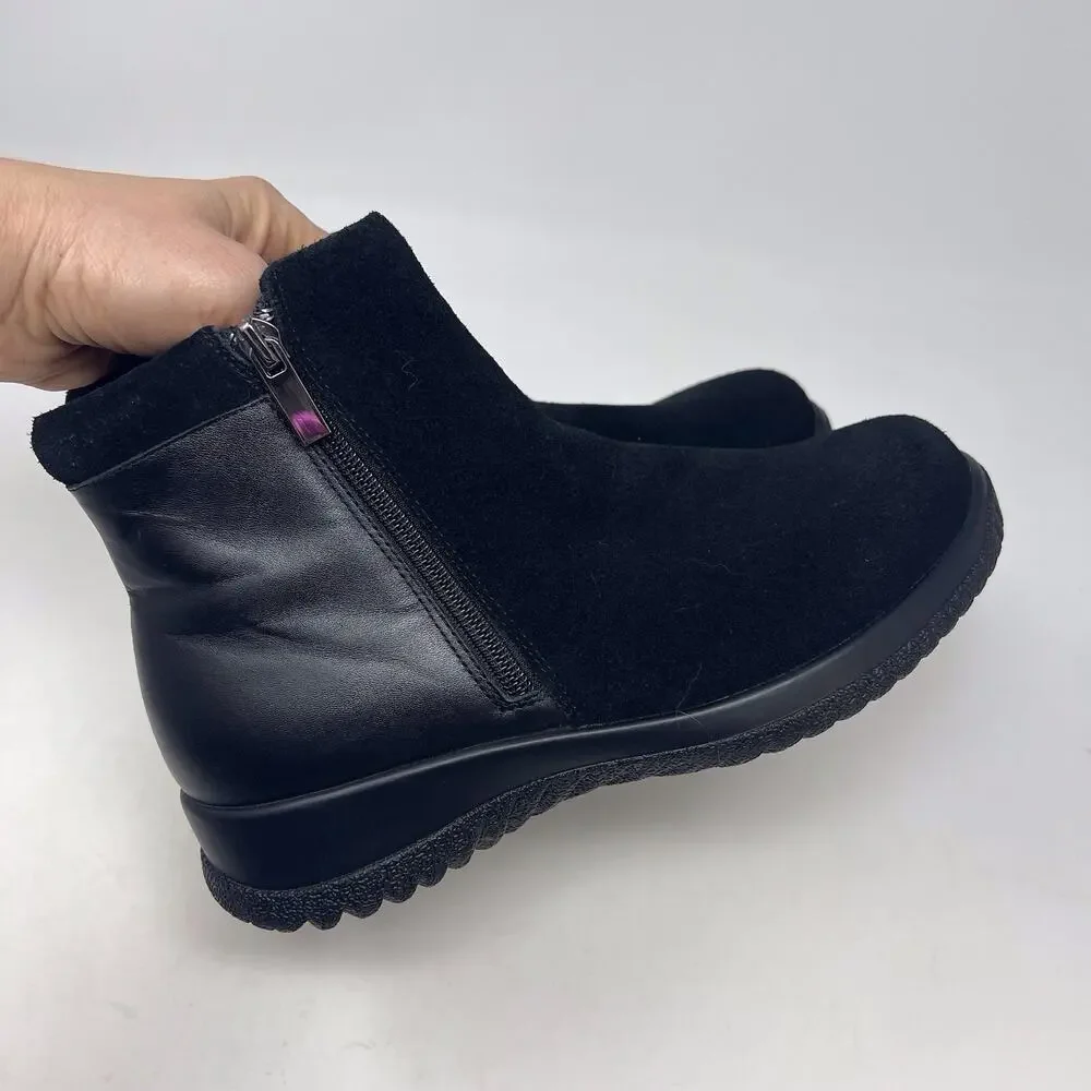 DREW Kool Suede Leather Boots Comfort Walking Wide Width Women’s Size 6W
